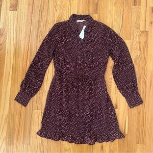 ✨ Abercrombie & Fitch Polka Dot Button-Front Dress (NWT – XS)